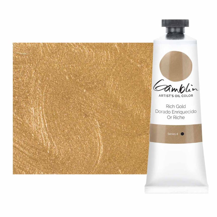 Gamblin Artists Oil - Rich Gold, 37ml Tube