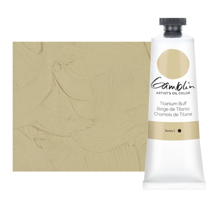 Gamblin Artists Oil - Titanium Buff, 37ml Tube