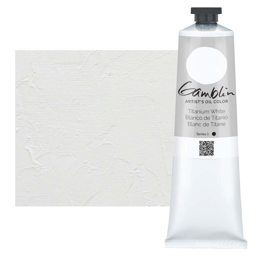 Gamblin Artists Oil - Titanium White, 150ml Tube