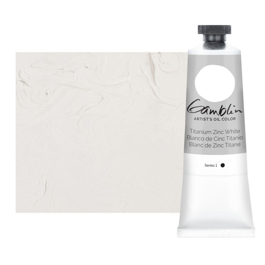 Gamblin Artists Oil - Titanium Zinc White, 37ml Tube