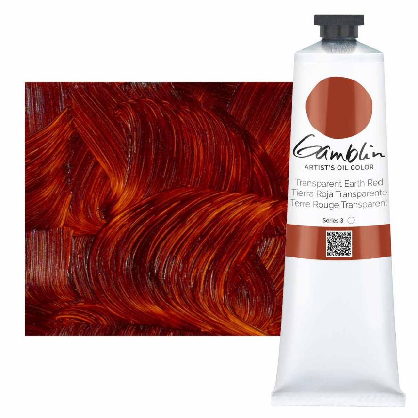 Gamblin Artists Oil - Transparent Earth Red, 150ml Tube