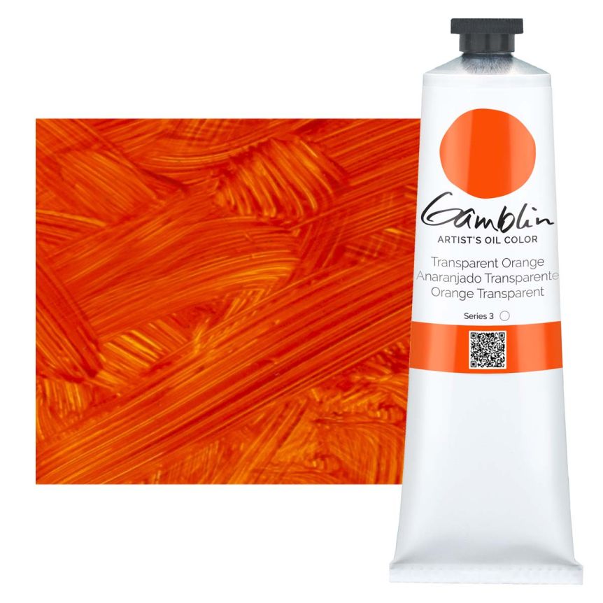 Gamblin Artists Oil - Transparent Orange, 150ml Tube