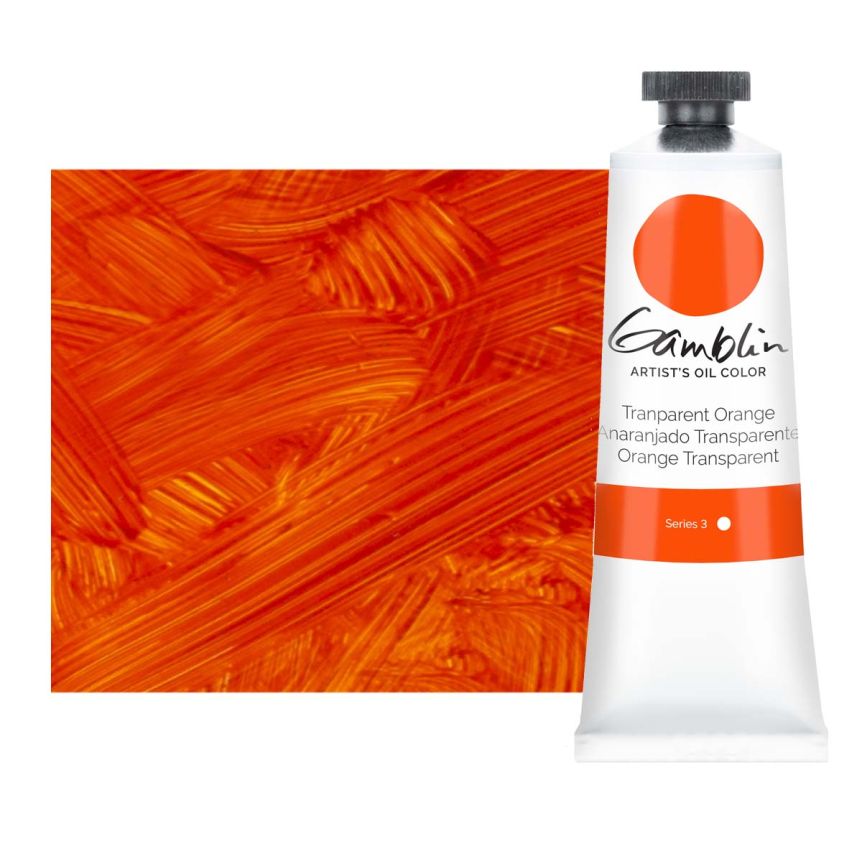 Gamblin Artists Oil - Transparent Orange, 37ml Tube
