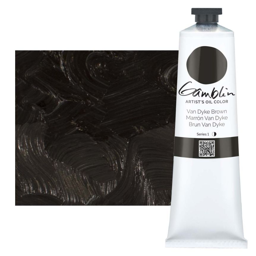 Gamblin Artists Oil - Van Dyke Brown, 150ml Tube