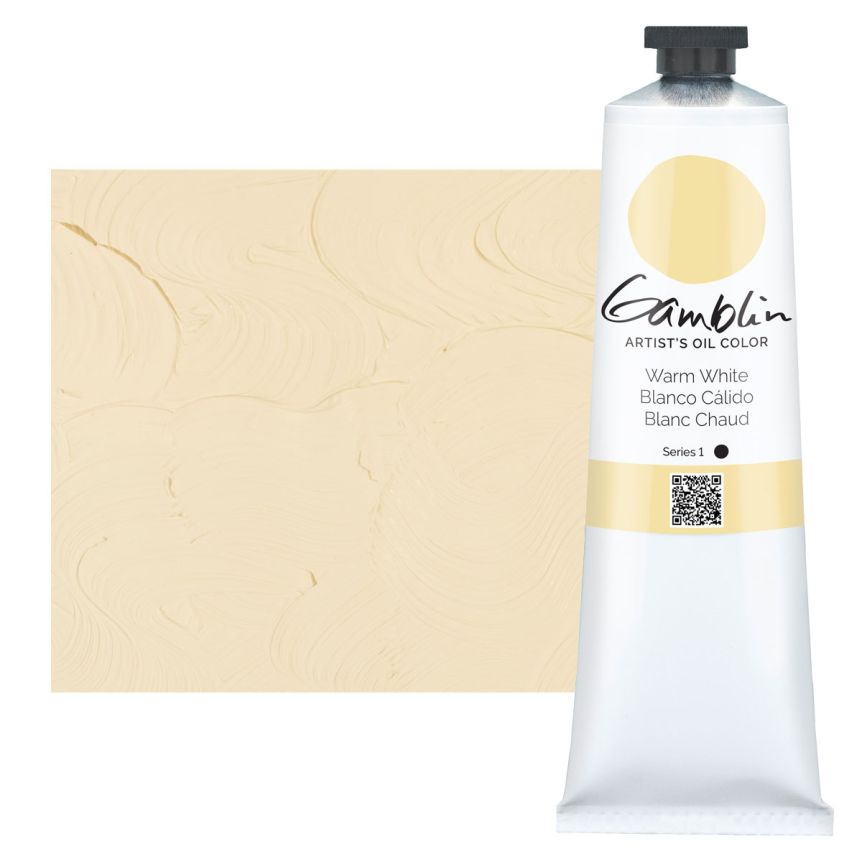 Gamblin Artists Oil - Warm White, 150ml Tube