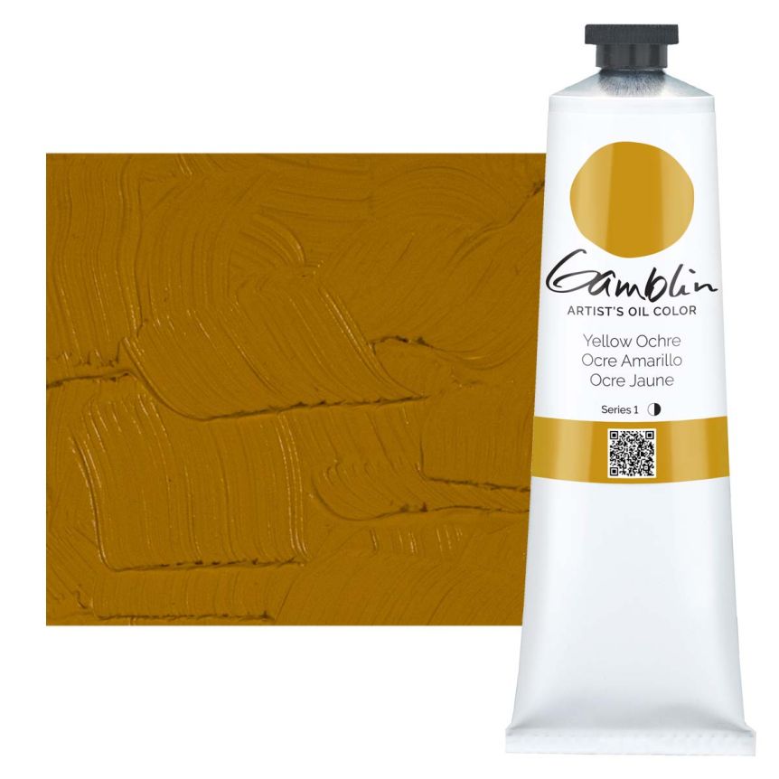 Gamblin Artists Oil - Yellow Ochre, 150ml Tube