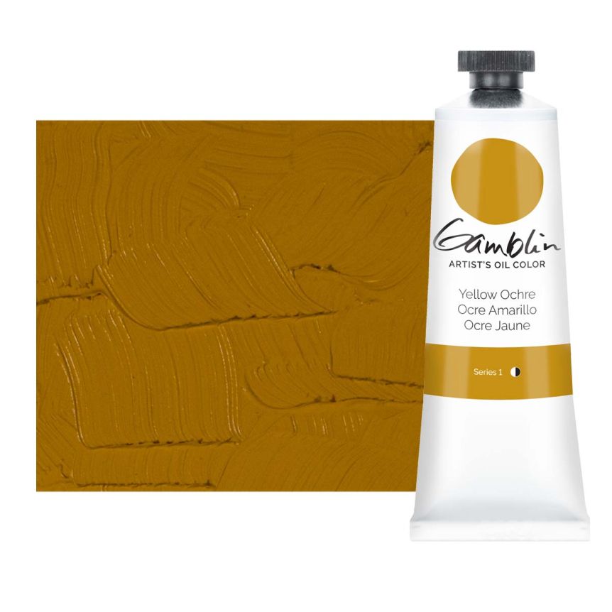 Gamblin Artists Oil - Yellow Ochre, 37ml Tube