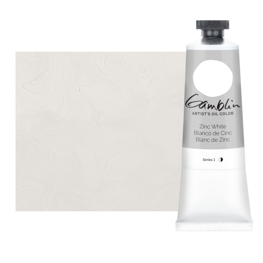 Gamblin Artists Oil - Zinc White, 37ml Tube