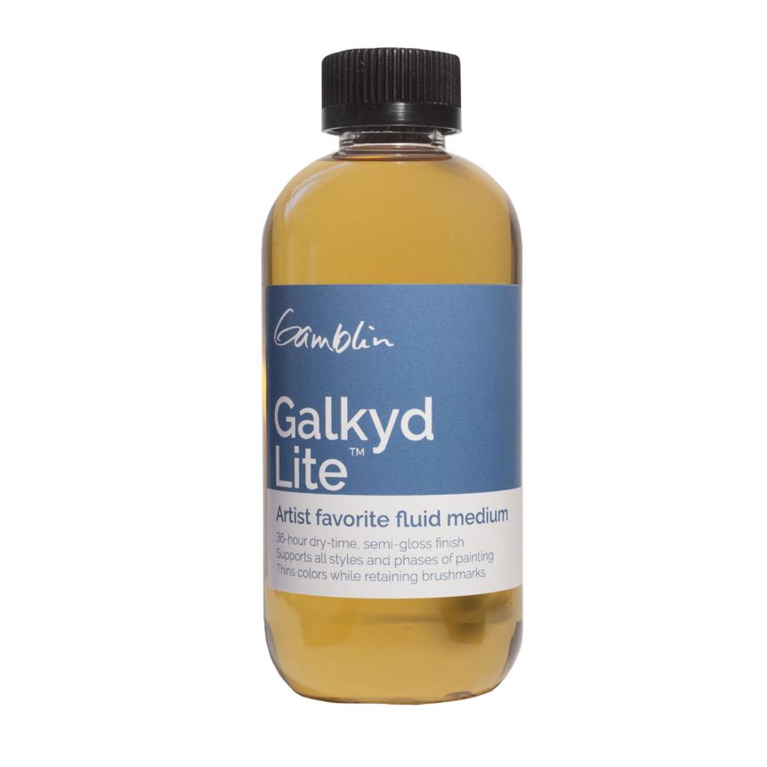 Gamblin Galkyd Medium Lite No.2, 8 oz Bottle