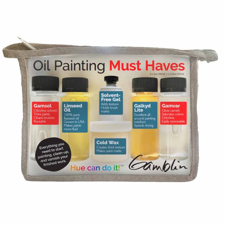 Gamblin Oil Painting Must Have Mediums Set of 6