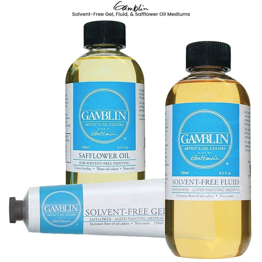 Gamblin Solvent-Free Gel, Fluid & Safflower Oil Mediums