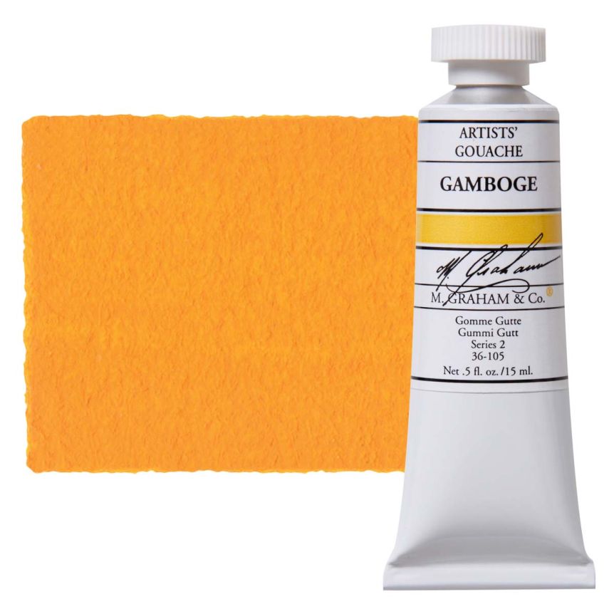 M. Graham Artists Gouache 15ml - Gamboge