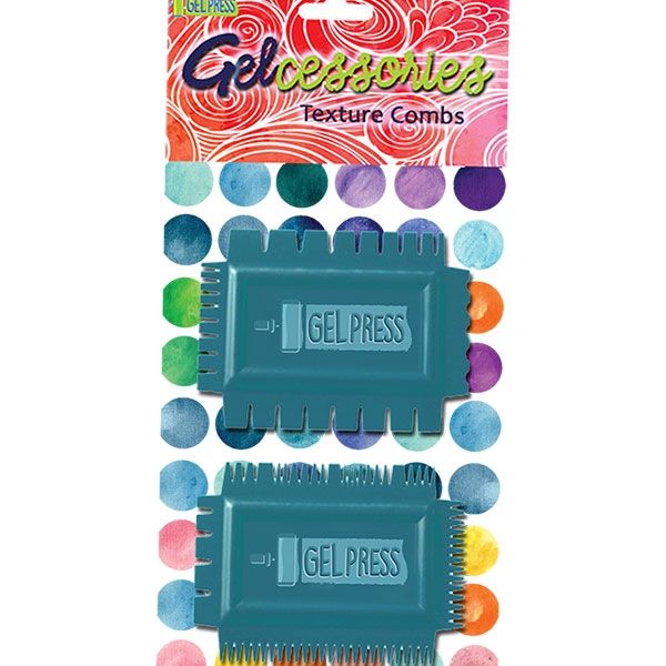 Gel Press Printing Texture Combs Set Of 2