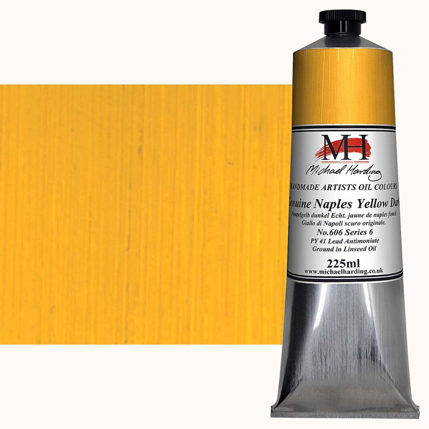 Michael Harding Oil Color - Genuine Naples Yellow Dark, 225ml Tube