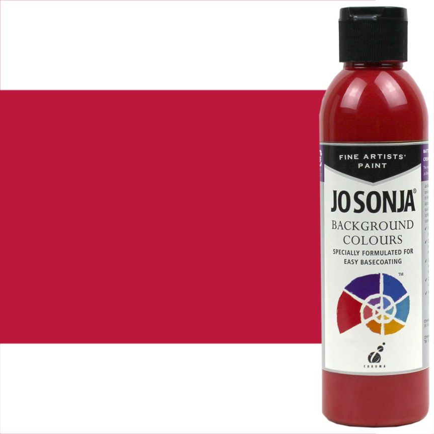 Jo Sonja's Background Colour - Geranium, 6oz Bottle