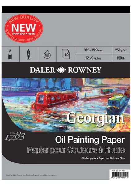 Daler-Rowney Georgian Oil Painting Pad 12x16" 12 Sheets