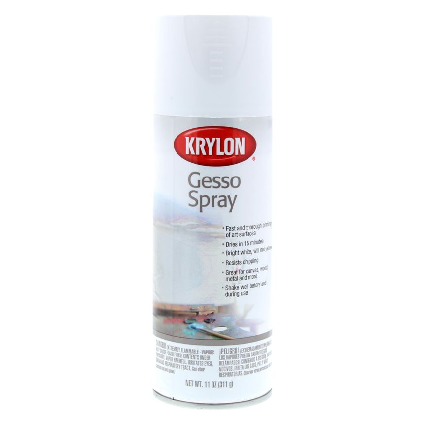 Krylon Quick Dry Permanent Acrylic Varnish Spray, 11 oz Can, Transparent