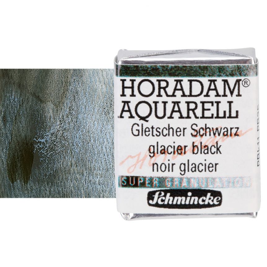 Schmincke Horadam Watercolor Glacier Black Half-Pan
