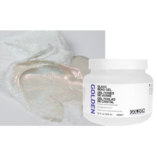 GOLDEN Acrylic Gel Mediums Glass Bead Gel 32 oz Jerry's Artarama