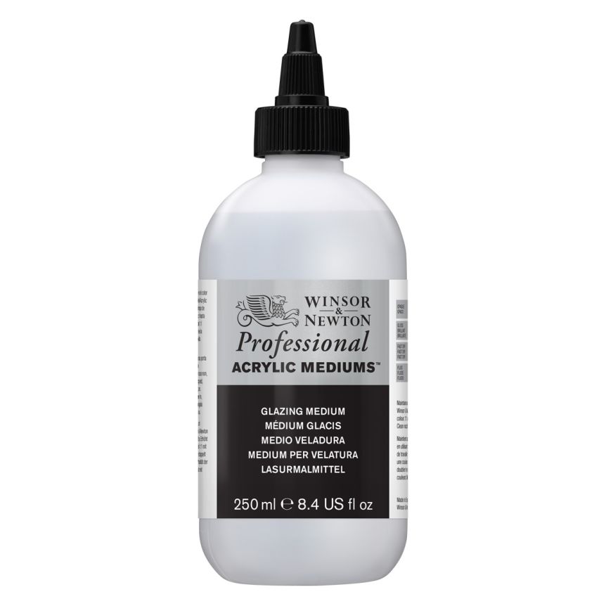 Winsor & Newton Artists Acrylic Mediums And Additives - Glazing Medium, 250ml