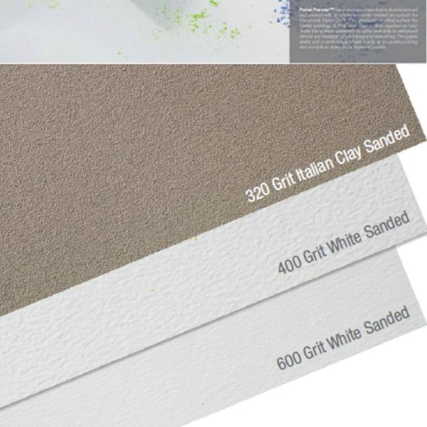 Global Art Material 511061 Premier Sanded Pastel Paper 400grit 26x20 White