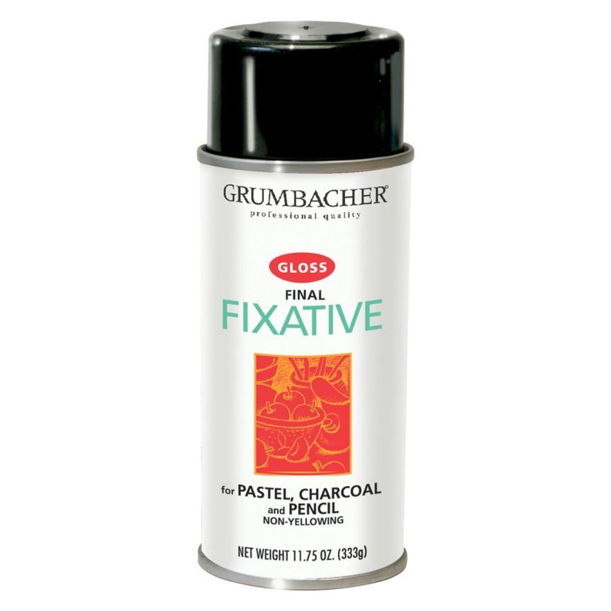 Grumbacher Final Fixative Gloss, 11.75oz Spray