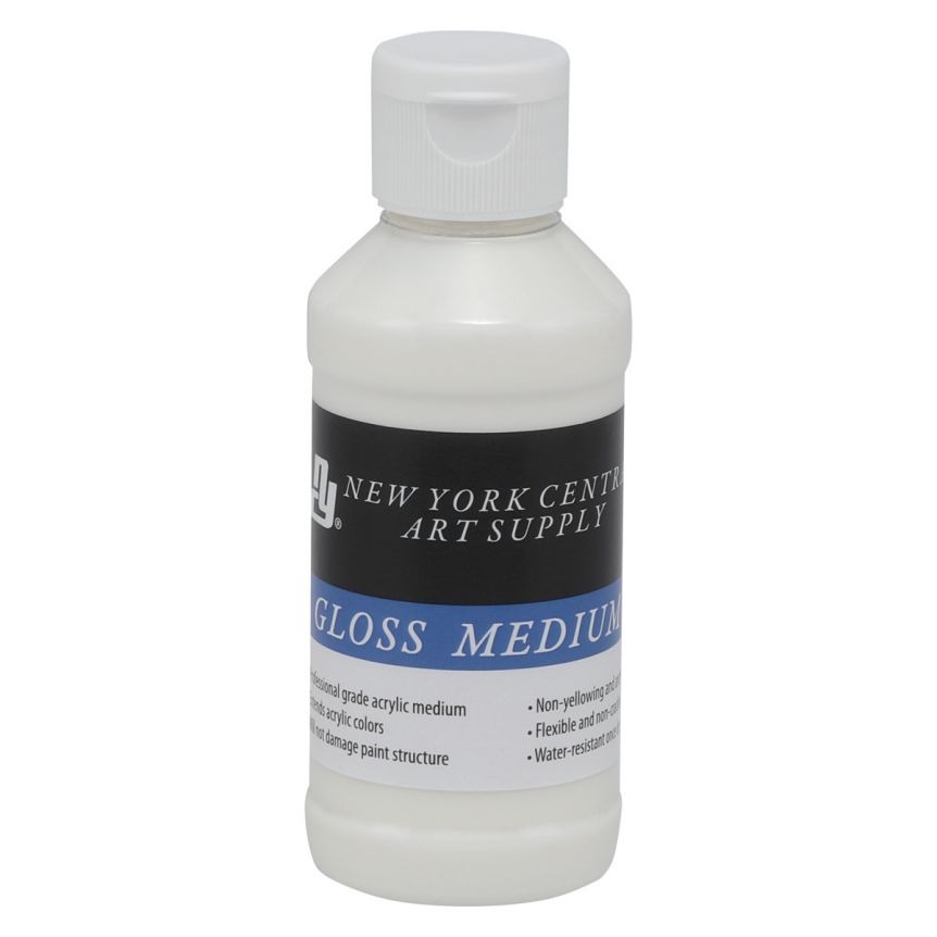 New York Central Acrylic Gloss Medium, 4oz Bottle