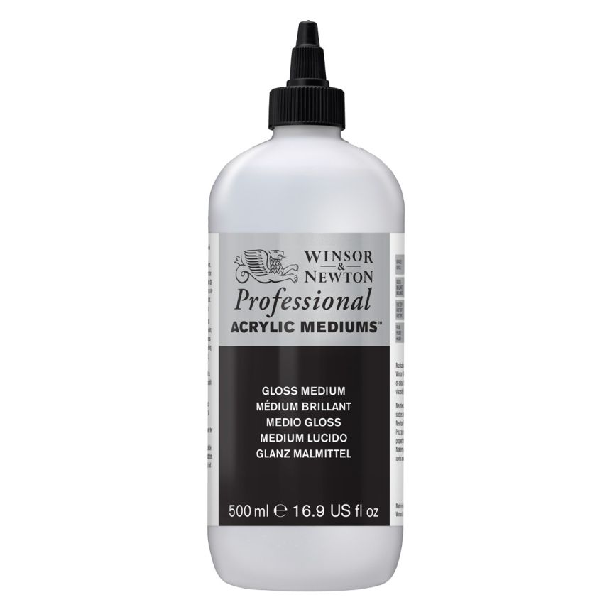 Winsor & Newton Artists Acrylic Mediums And Additives - Gloss Medium, 500ml