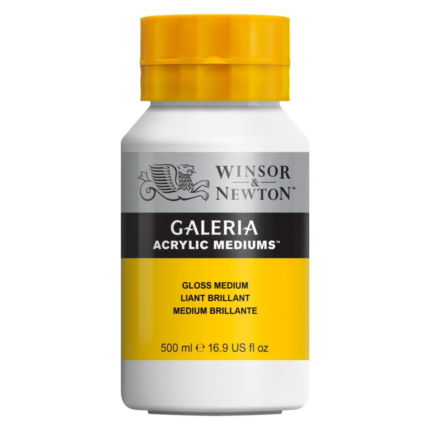 Winsor & Newton Galeria Acrylic Mediums - Gloss Medium, 500ml