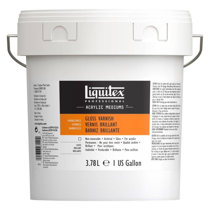 Liquitex Acrylic Gloss Varnish, 1 Gallon Bucket Jerry's Artarama