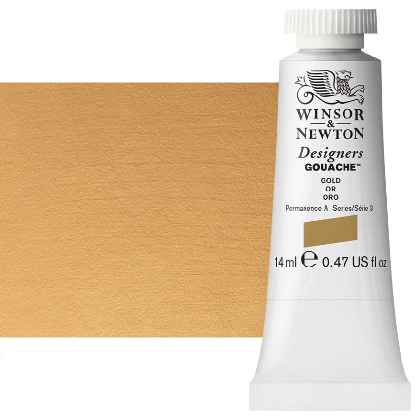 Winsor & Newton Designers Gouache 14ml Tube - Gold