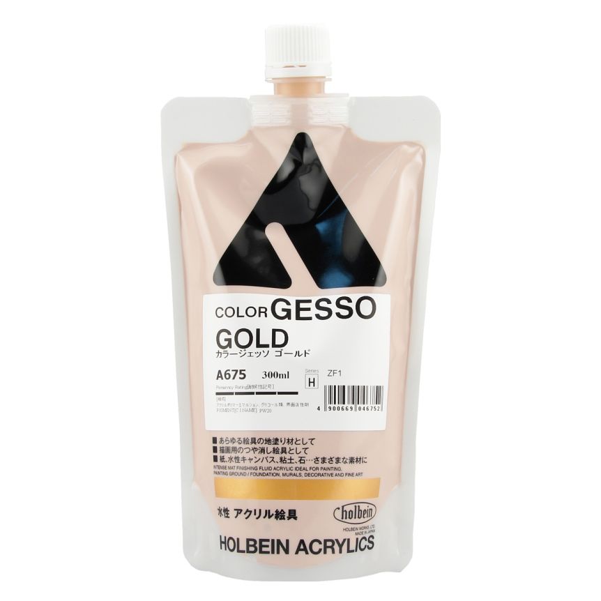 Holbein Acrylic Colored Gesso 300ml Gold