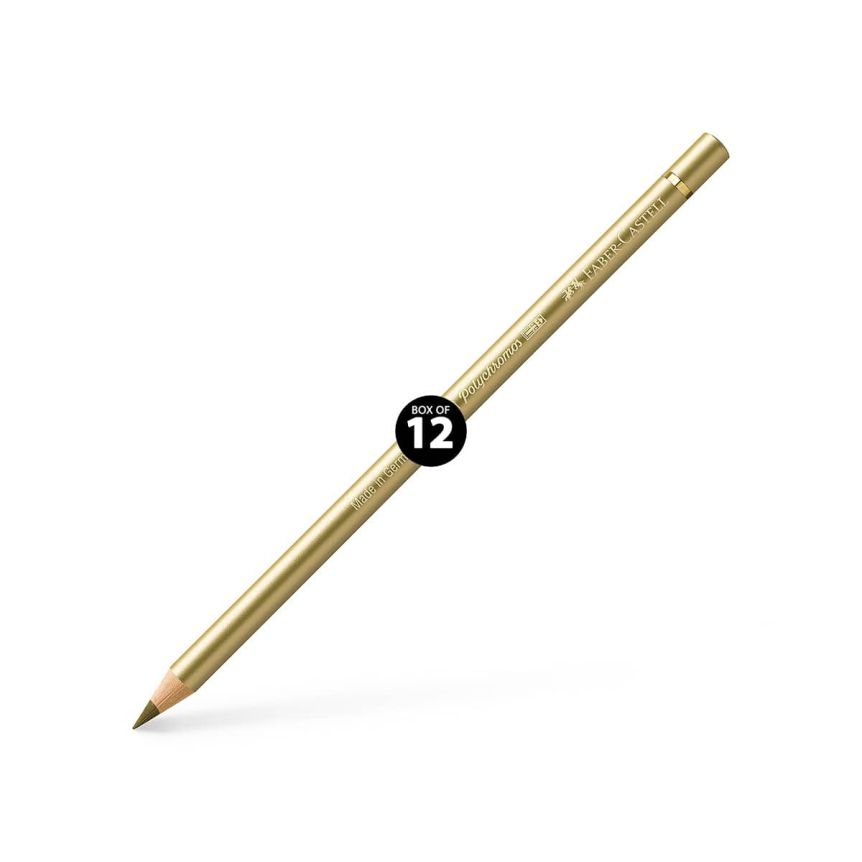 Faber-Castell Polychromos Pencil, No. 250 - Gold (Box of 12)