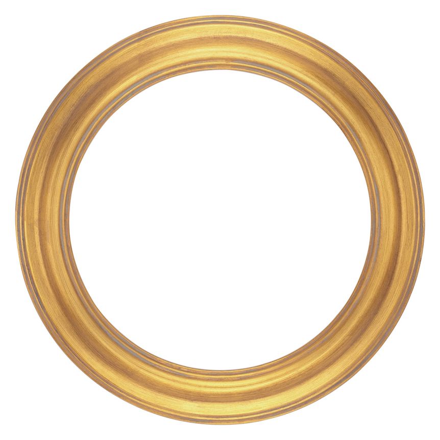 Ambiance Round Frame - Gold, 5" Diameter