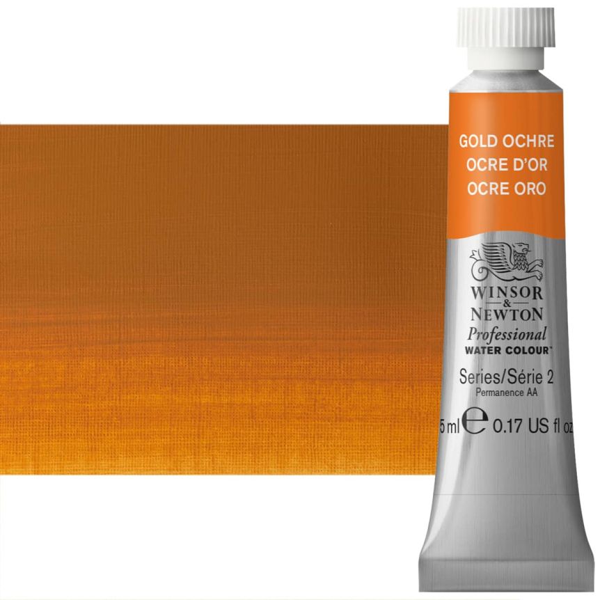 Winsor & Newton Professional Watercolor - Gold Ochre, 5ml Tube