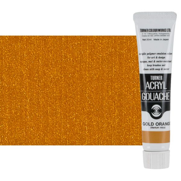 Turner Artist Acryl Gouache - Gold Orange, 20ml