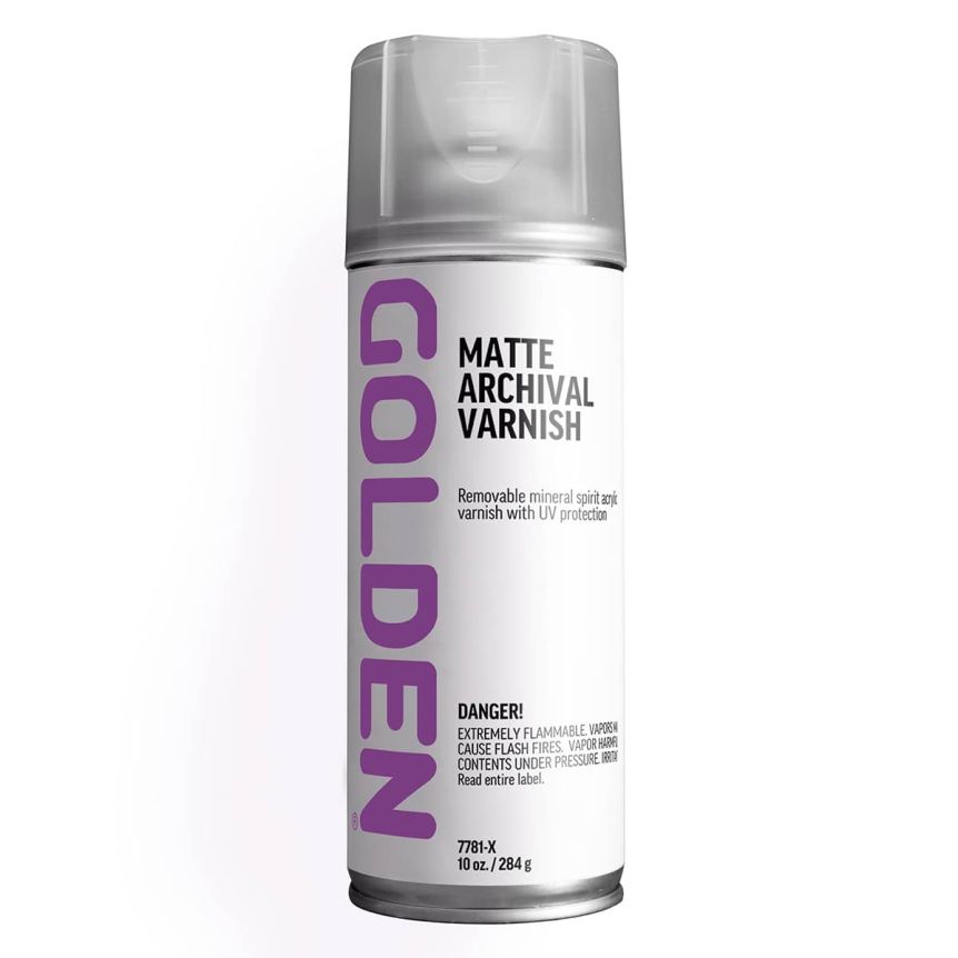 Golden Acrylic MSA Archival Varnish Spray, Matte 10oz