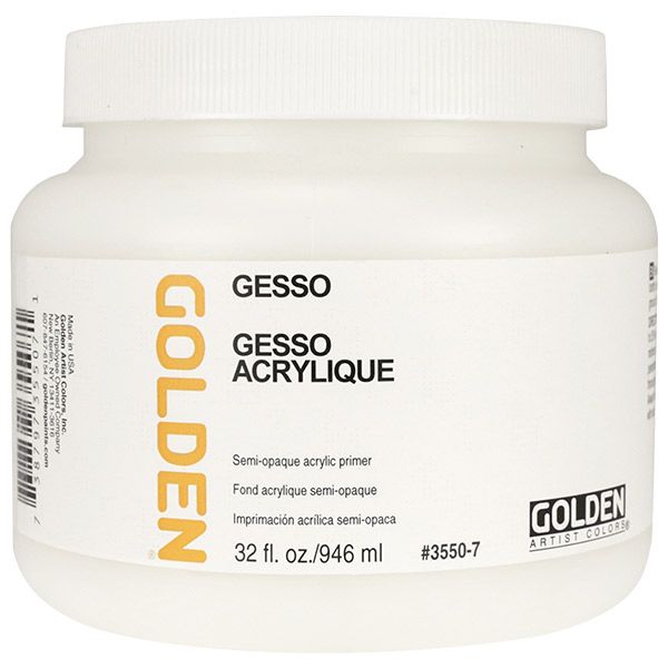 GOLDEN White Gesso 32 oz Jar