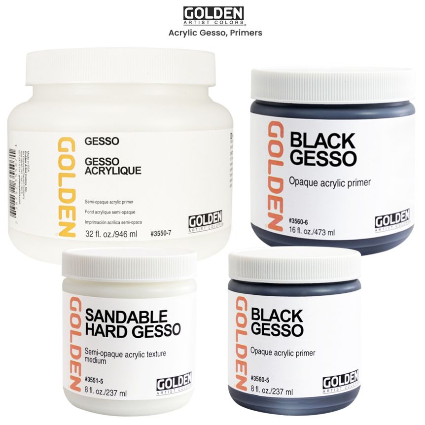 GOLDEN Gesso - Conform to a variety of texture without cracking!