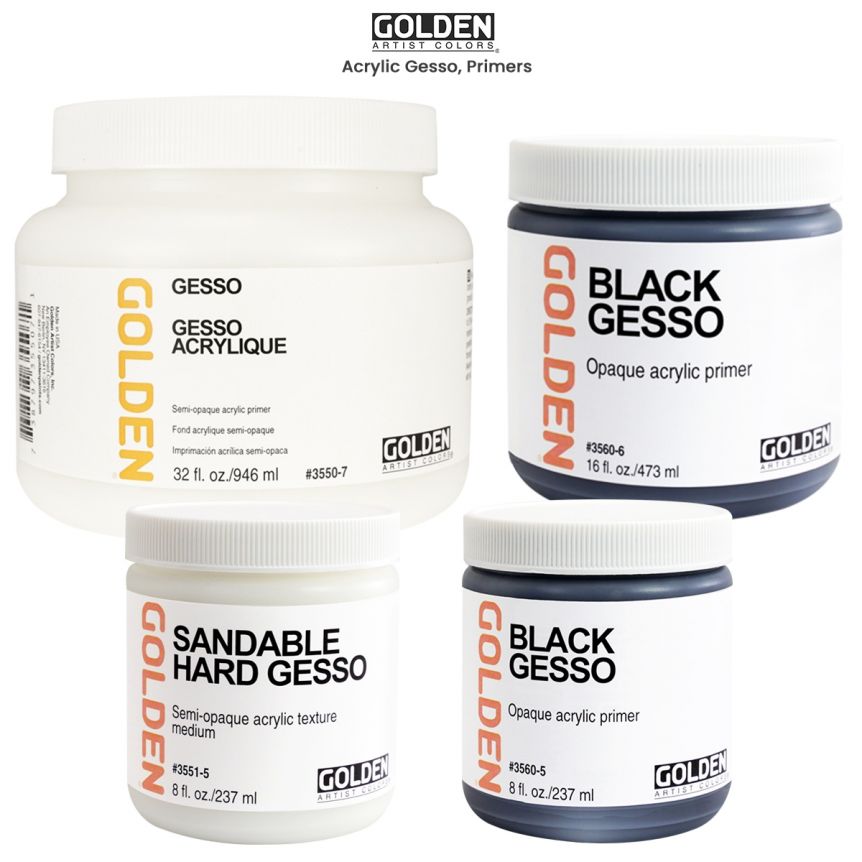 Liquitex Acrylic Gesso Surface Prep Mediums Black 8 oz