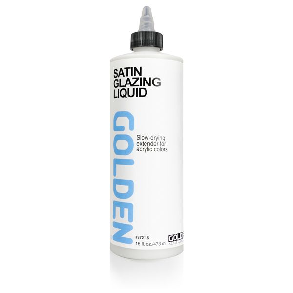 Golden Satin Glazing Liquid, 16oz Bottle