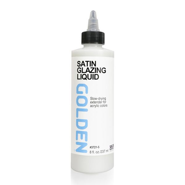 Golden Satin Glazing Liquid, 8oz Bottle