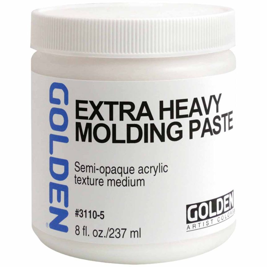 GOLDEN Extra Heavy Molding Paste Medium, 8 oz Jar