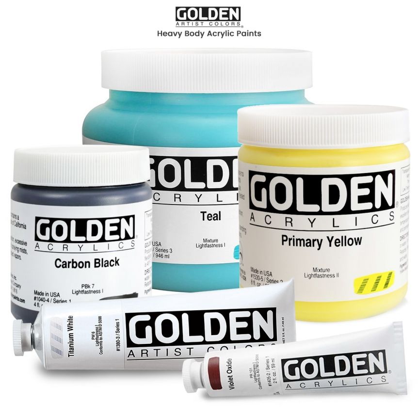 Golden Heavy Body Acrylic Paint Sets Traditional Set