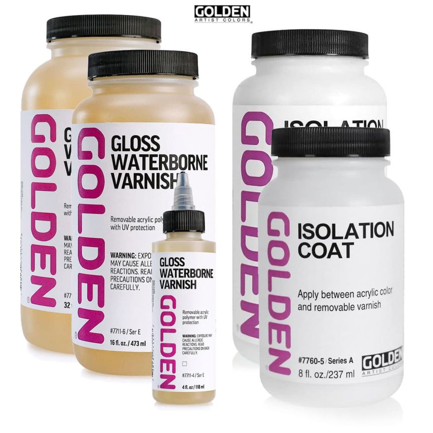 GOLDEN Isolation Coats & Waterborne Varnish Jerry's Artarama