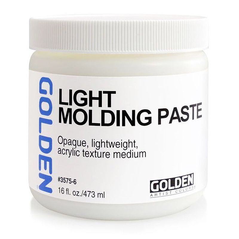 GOLDEN Light Molding Paste Medium, 16oz Jar