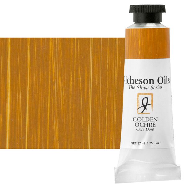 Shiva Signature Artist Oil Color 37ml Tube - Golden Ochre