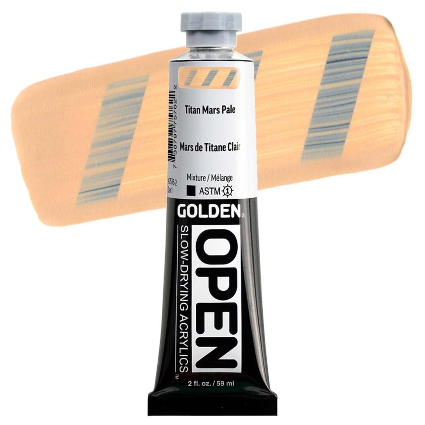 Golden Open Acrylic - Titan Mars Pale, 2oz Tube