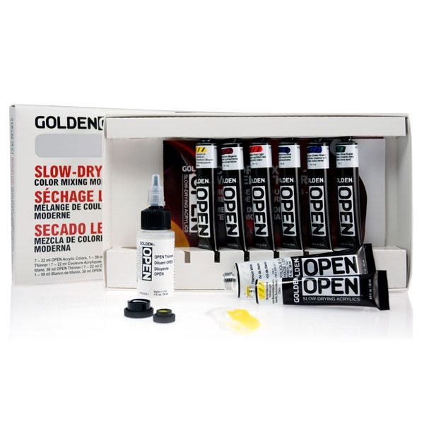 GOLDEN Open Acrylic Paint Modern Theory Colors (Set of 8) Jerry's