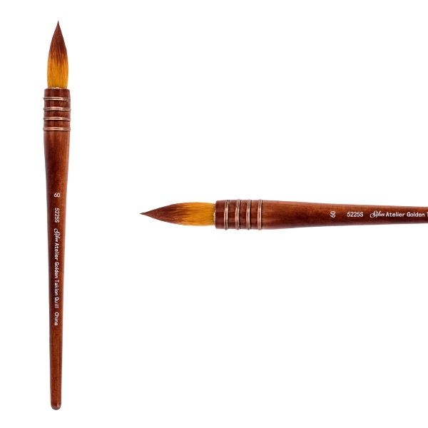 Silver Brush Atelier Golden Taklon Quill Brush 60 Jerry's Artarama